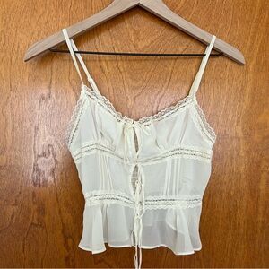 NWOT Urban Outfitters Lace Mesh Tank Top